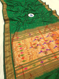 Double Pallu Paithani - 100 % Pure Silk Handloom Saree DPP1 A85