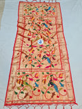 Sharanya Paithani Dupatta Red Golden NB53 G