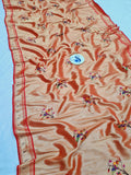 Paithani Fabric - Superior Quality, Soft Golden Zari Fabric- 1 Meter PF1 G
