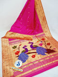 Triple Muniya Paithani - 100 % Natural Silk & Handmade saree