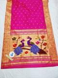 Triple Muniya Paithani - 100 % Natural Silk & Handmade saree