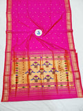 Double Pallu Paithani - 100 % Pure Silk Handloom Saree DPP1 A13