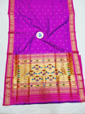 Double Pallu Paithani - 100 % Pure Silk Handloom Saree DPP1 A14