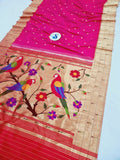 Triple Muniya Paithani - 100 % Natural Silk & Handmade saree