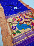 Triple Muniya Paithani - 100 % Natural Silk & Handmade saree