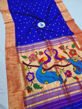 Triple Muniya Paithani - 100 % Natural Silk & Handmade saree