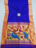 Triple Muniya Paithani - 100 % Natural Silk & Handmade saree