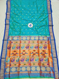 Tissue Padar Paithani - 100 % Pure Silk & Handmade saree