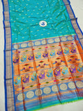 Tissue Padar Paithani - 100 % Pure Silk & Handmade saree