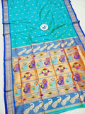 Tissue Padar Paithani - 100 % Pure Silk & Handmade saree