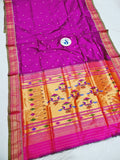 Double Pallu Paithani - 100 % Pure Silk Handloom Saree DPP1 A30