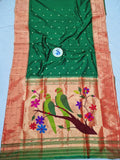 Triple Muniya Paithani - 100 % Natural Silk & Handmade saree