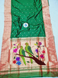 Triple Muniya Paithani - 100 % Natural Silk & Handmade saree