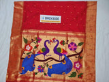 Triple Muniya Paithani - 100 % Natural Silk & Handmade saree