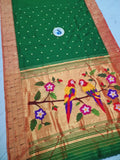 Triple Muniya Paithani - 100 % Natural Silk & Handmade saree