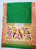 Triple Muniya Paithani - 100 % Natural Silk & Handmade saree