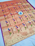 Paithani Blouse Piece - 100 % Natural Silk + zari & Handmade- Pre-booking only