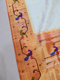 Mor Popat Brocket Pure Paithani Saree - 100 % Pure Silk & Handmade saree