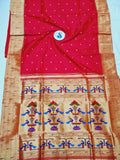 Triple Muniya Paithani - 100 % Pure Silk & Handmade saree