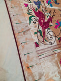 Hiran Big Border Paithani Saree Super Soft- MB2 A (Zari)
