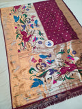 Hiran Big Border Paithani Saree Super Soft- MB2 A (Zari)