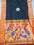 Triple Muniya Paithani - 100 % Pure Silk & Handmade saree