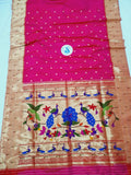 Triple Muniya Paithani - 100 % Natural Silk & Handmade saree