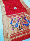 Triple Muniya Paithani - 100 % Natural Silk & Handmade saree