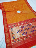 Double Pallu Paithani - 100 % Pure Silk Handloom Saree DPP1 A39