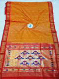 Double Pallu Paithani - 100 % Pure Silk Handloom Saree DPP1 A39