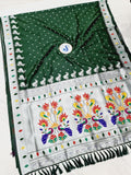 Shankari Nauvari Semi Paithani saree- 9 yards, Soft