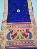 Triple Muniya Paithani - 100 % Natural Silk & Handmade saree