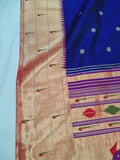 Triple Muniya Paithani - 100 % Natural Silk & Handmade saree