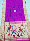 Triple Muniya Paithani - 100 % Natural Silk & Handmade saree