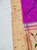 Triple Muniya Paithani - 100 % Natural Silk & Handmade saree