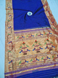 Mor Popat Brocket Pure Paithani Saree - 100 % Pure Silk & Handmade saree