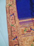 Mor Popat Brocket Pure Paithani Saree - 100 % Pure Silk & Handmade saree