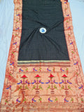 Mor Popat Brocket Pure Paithani Saree - 100 % Pure Silk & Handmade saree