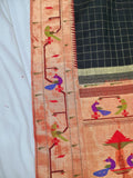 Mor Popat Brocket Pure Paithani Saree - 100 % Pure Silk & Handmade saree
