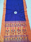 Triple Muniya Paithani - 100 % Natural Silk & Handmade saree