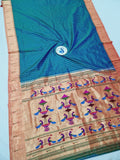 Single Muniya Paithani - 100 % Pure Silk & Handmade saree