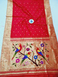 Triple Muniya Paithani - 100 % Natural Silk & Handmade saree