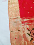 Triple Muniya Paithani - 100 % Natural Silk & Handmade saree