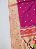 Triple Muniya Paithani - 100 % Natural Silk & Handmade saree