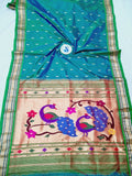 Fancy pallu Paithani - 100 % Natural Silk & Handmade saree