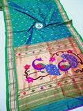 Fancy pallu Paithani - 100 % Natural Silk & Handmade saree