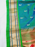 Fancy pallu Paithani - 100 % Natural Silk & Handmade saree