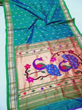 Fancy pallu Paithani - 100 % Natural Silk & Handmade saree