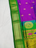Maharani Pallu Paithani Saree - 100 % Pure Silk & Handloom DM1 H