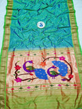Fancy pallu Paithani - 100 % Natural Silk & Handmade saree